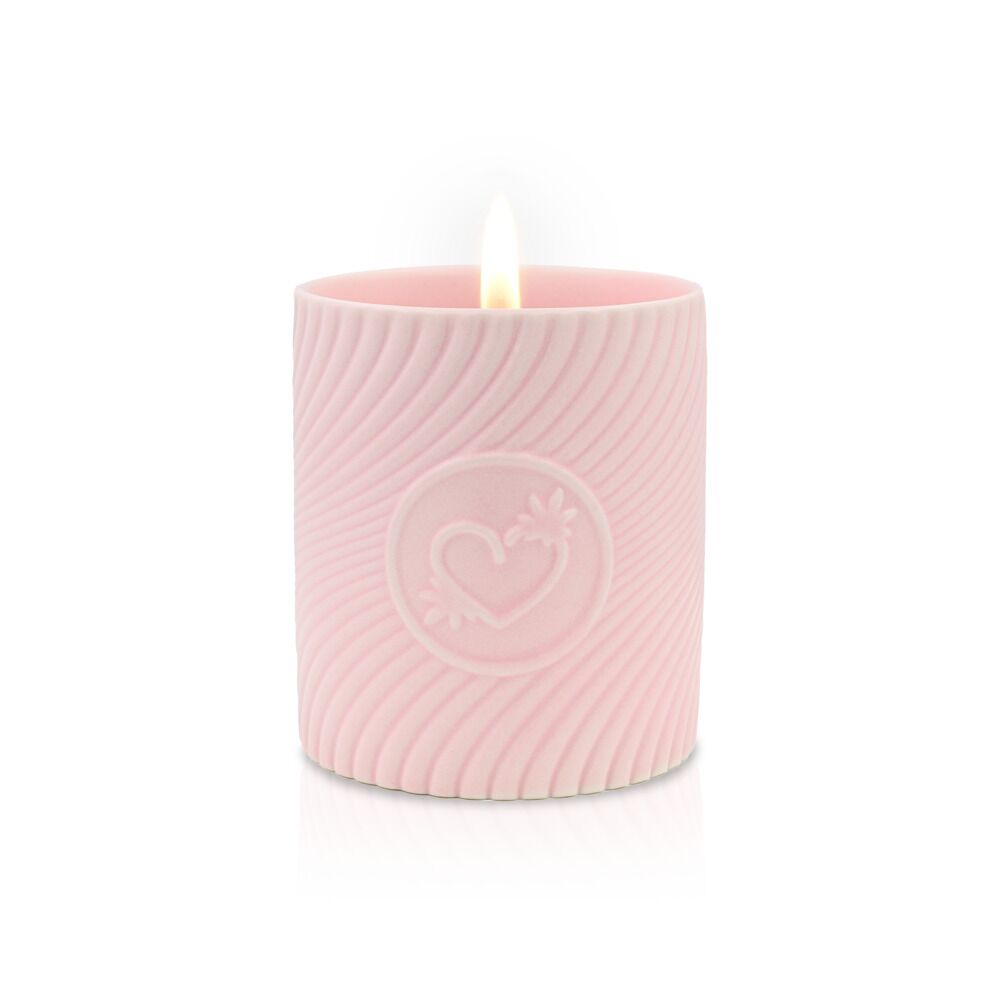 Buy HighOnLove Pink Massage Candle   Strawberry Champagne for her or him.