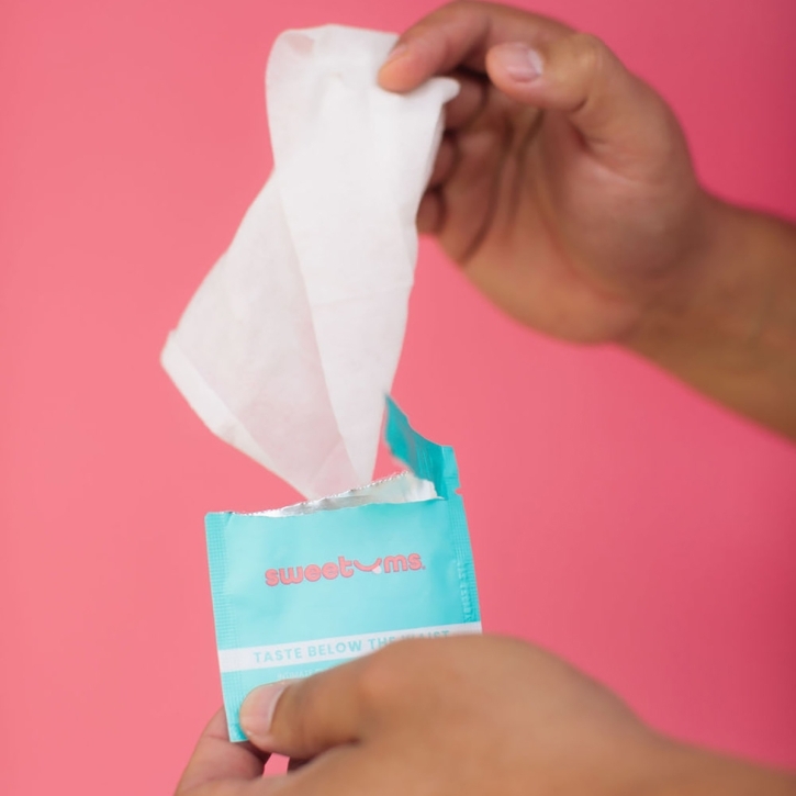 Sweetums Intimate Wipes Cinnamonbun Flavor intimate cleansers and personal cleansing care by Sweetums.