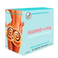 Sweetums Intimate Wipes Cinnamonbun Flavor intimate cleansers and personal cleansing care by Sweetums.