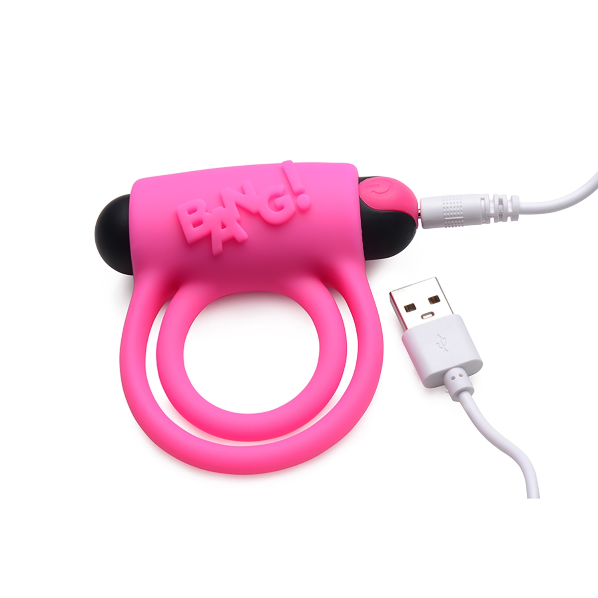 Close-up of the Pink XR Brands vibrator for texture detail