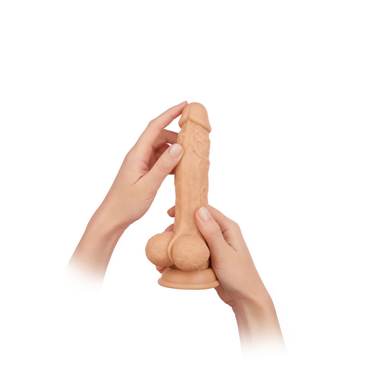 Close-up of the Cream Femme Funn vibrator for texture detail