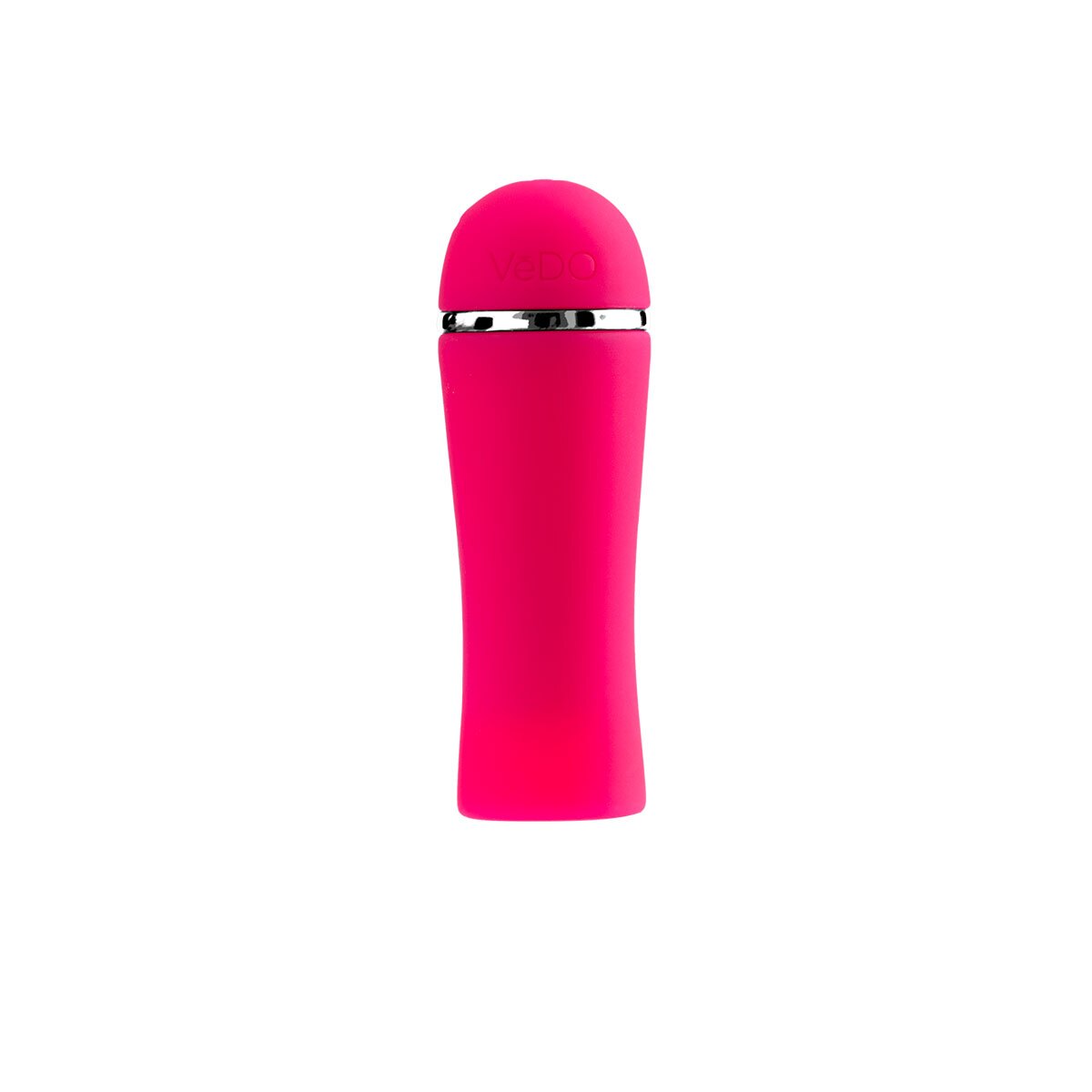 Pink VeDO vibrator Liki Foxy shown in hand for scale