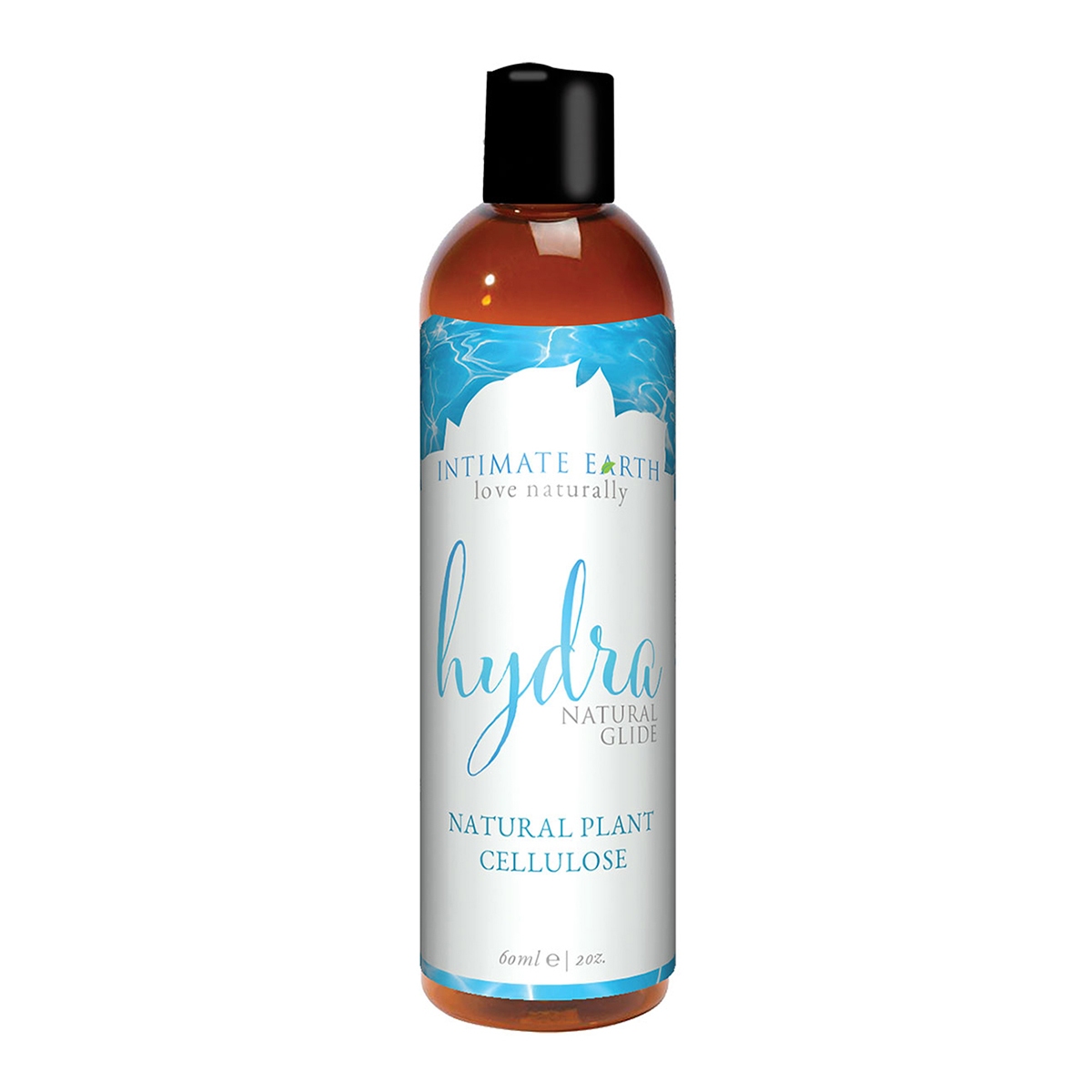 Bottle of 2 oz Plant Based Lube Intimate Earth showing botanical formula