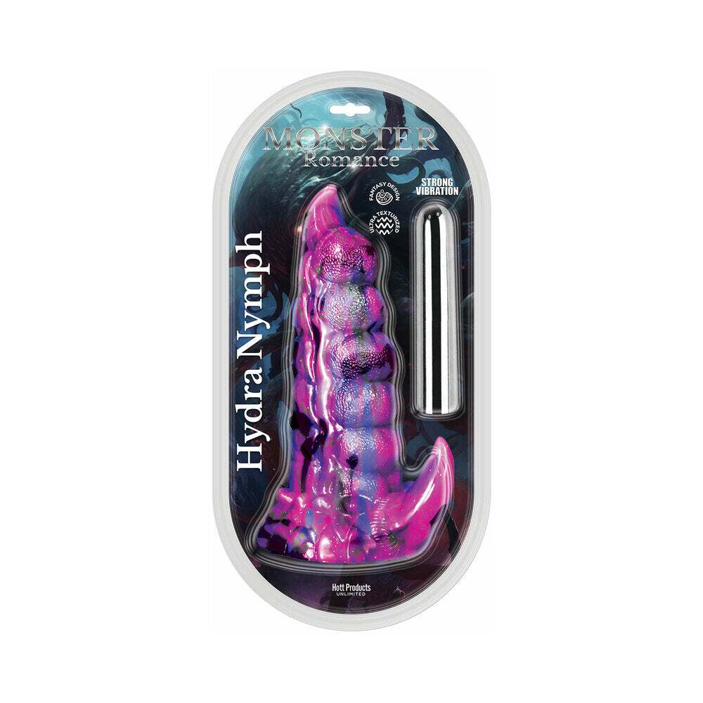 7.5 inch Dildo by Hott Products in Purple shown for use by Her or Him