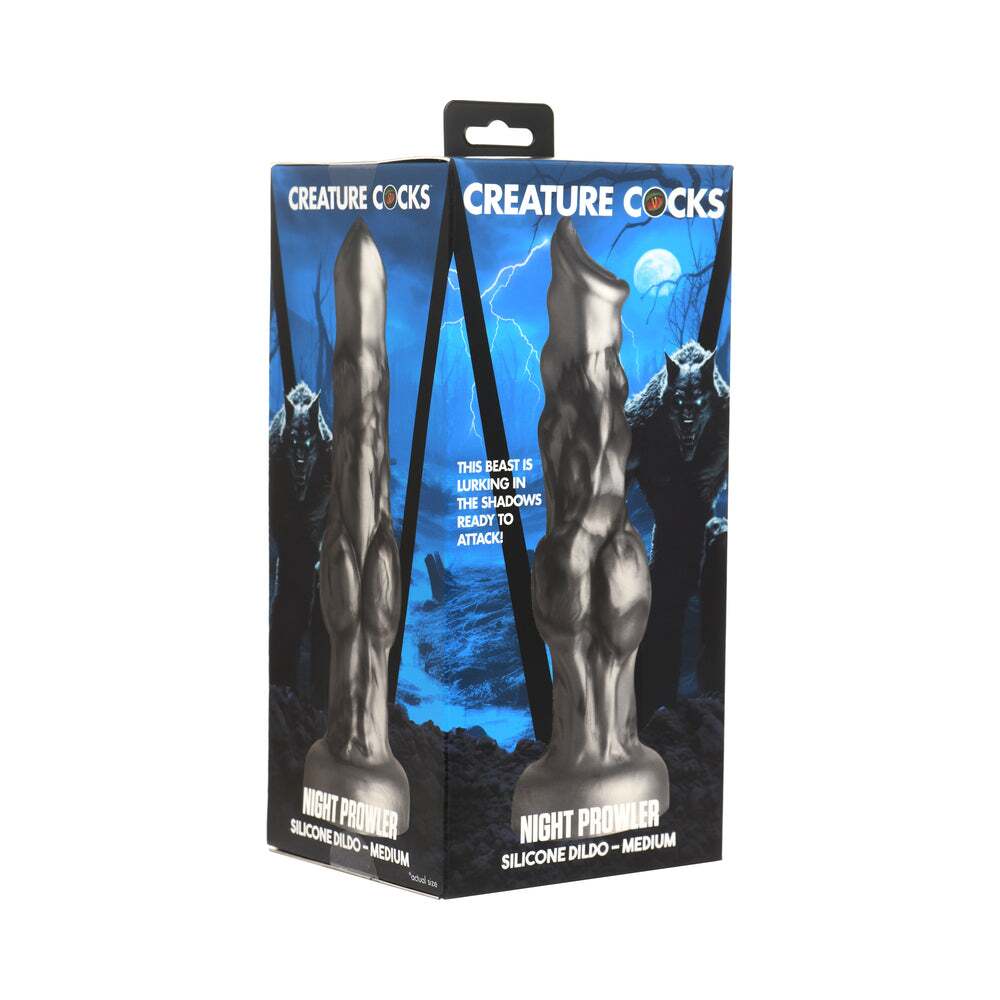 Dildo by XR Brands in Gray shown for use by Her or Him