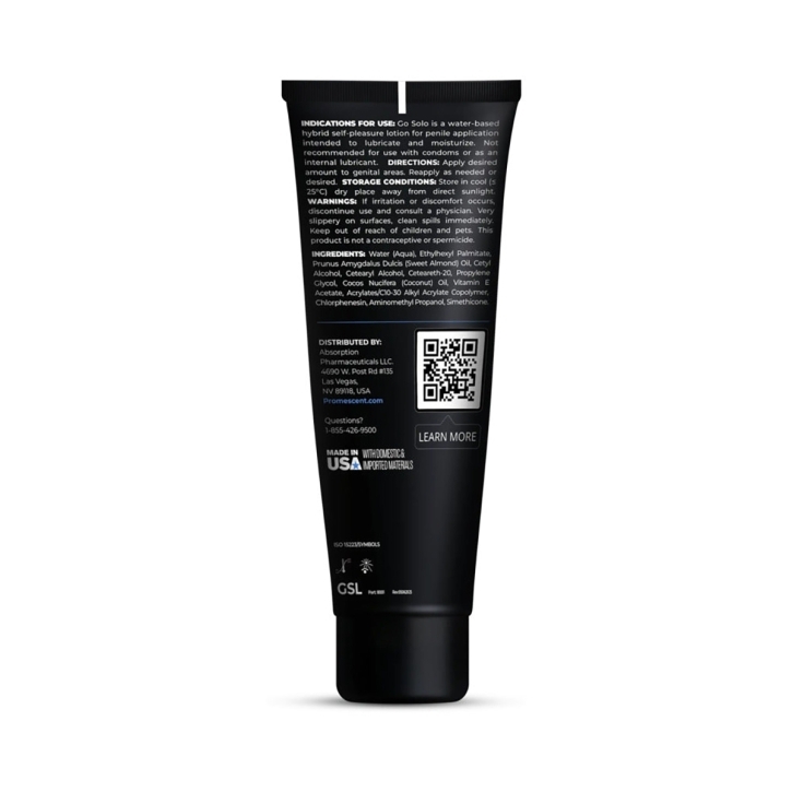 Buy and try Promescent Go Solo Self Play Lotion 4 Oz intimate lotion for daily self care by Promescent