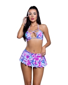 Pastel Pop Pleated Rave Skirt with a flirty pleated cut and easy mix-and-match styling and festival-ready styling.