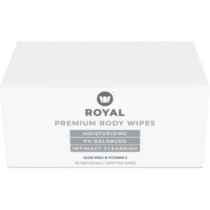 Royal Condom Intimacy Cleansing Wipes 30ct Intimate Cleanser