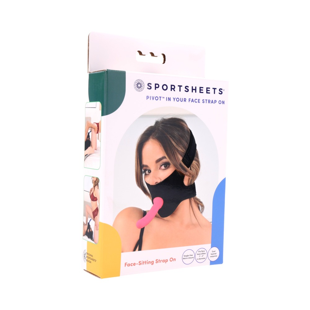 Try wearing this SS Pivot In Your Face Strap On sexy mask made by Sportsheets at herVibrators.com now.