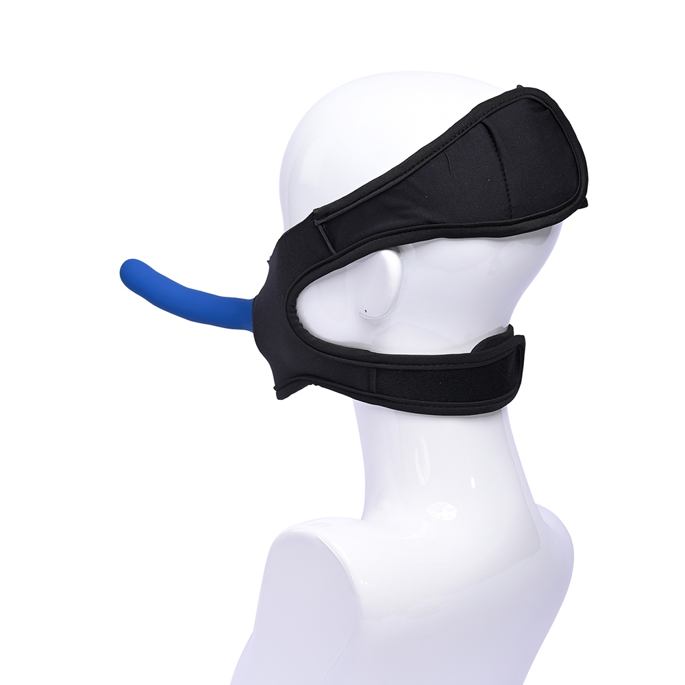 Ss Pivot In Your Face Strap On adjustable blindfold for intimate exploration