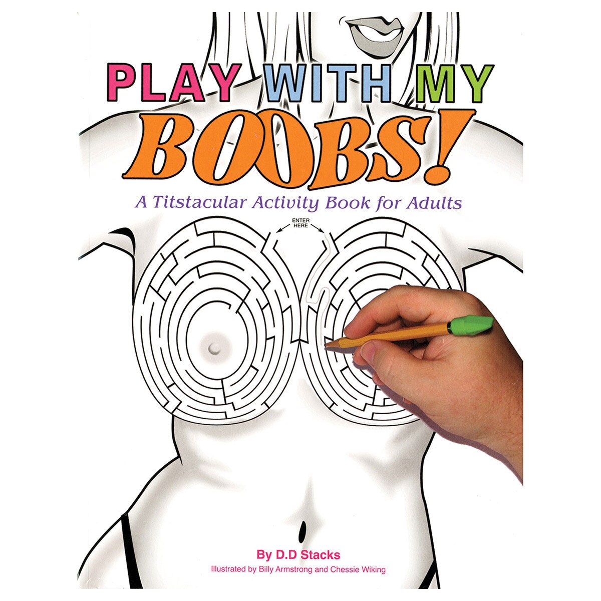 Buy A Titstacular Activity Book for Adults Play with My Boobs! Activity Book book for her.