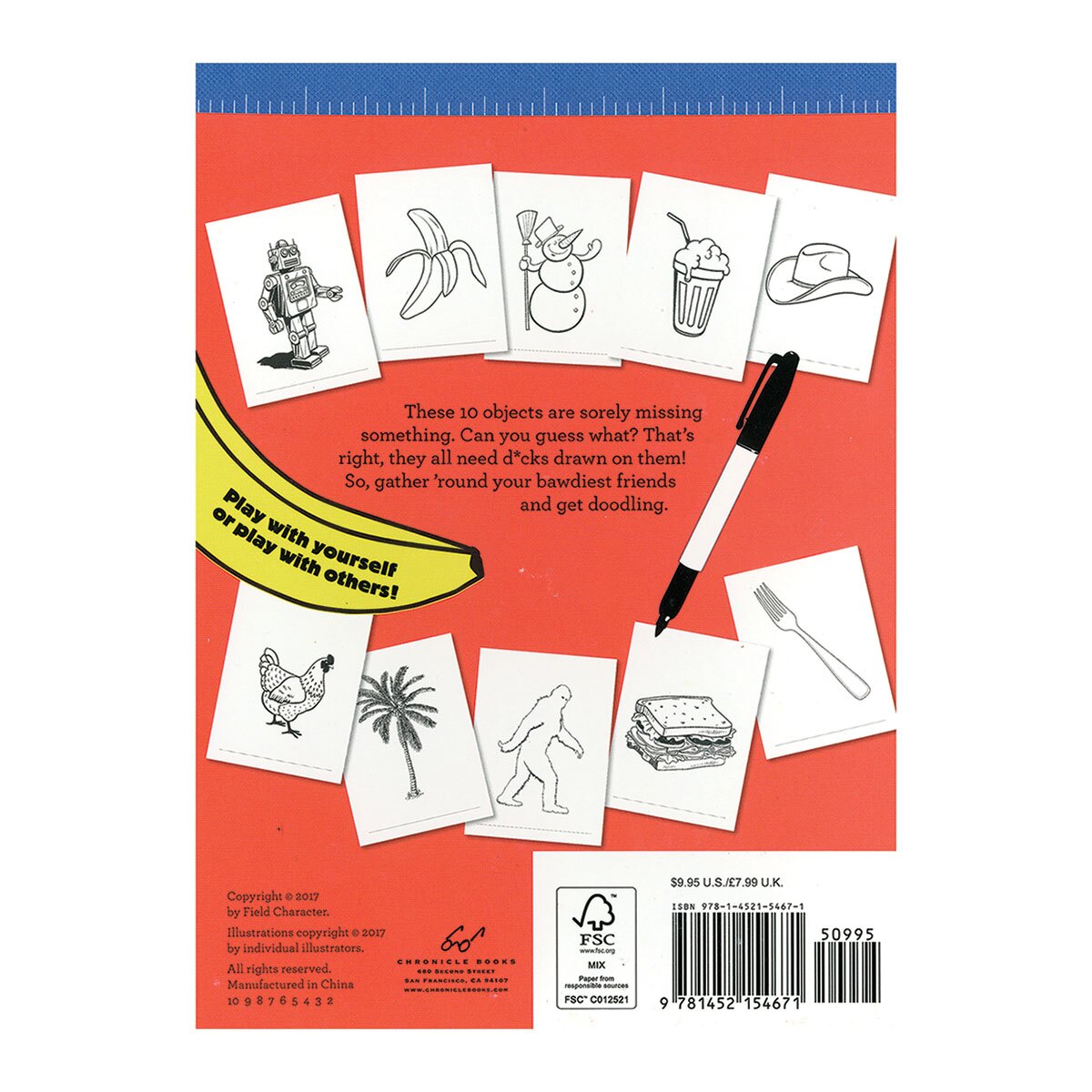 Buy A Naughty Drawing Game Draw a Dick On It Activity Book book for her.