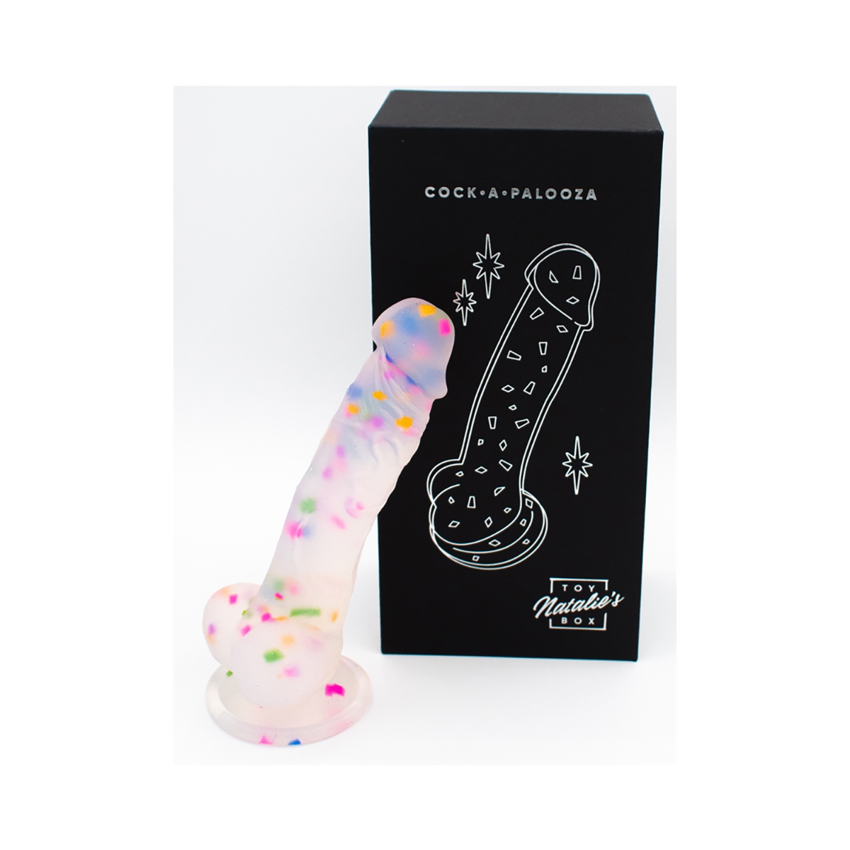Like a Kitten Cock A Palooza Confetti Silicone Dildo dildo made by Like a Kitten on sale at herVibrators.com