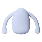 Blue Dame Products vibrator Eva by Dame Ice shown in hand for scale