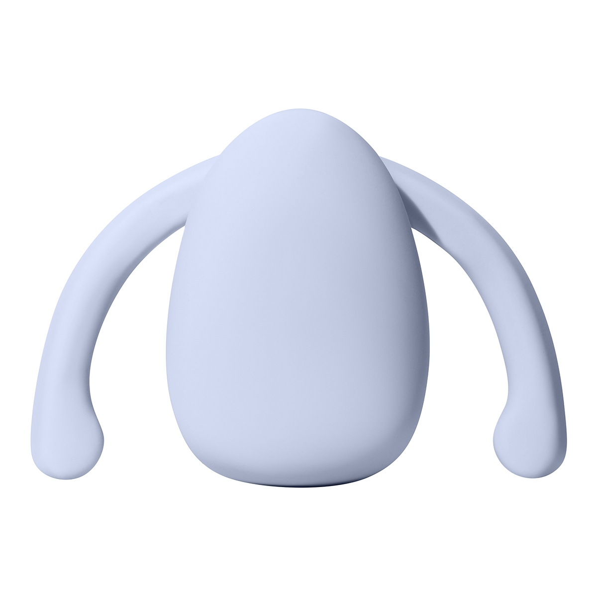 Blue Dame Products vibrator Eva by Dame Ice shown in hand for scale