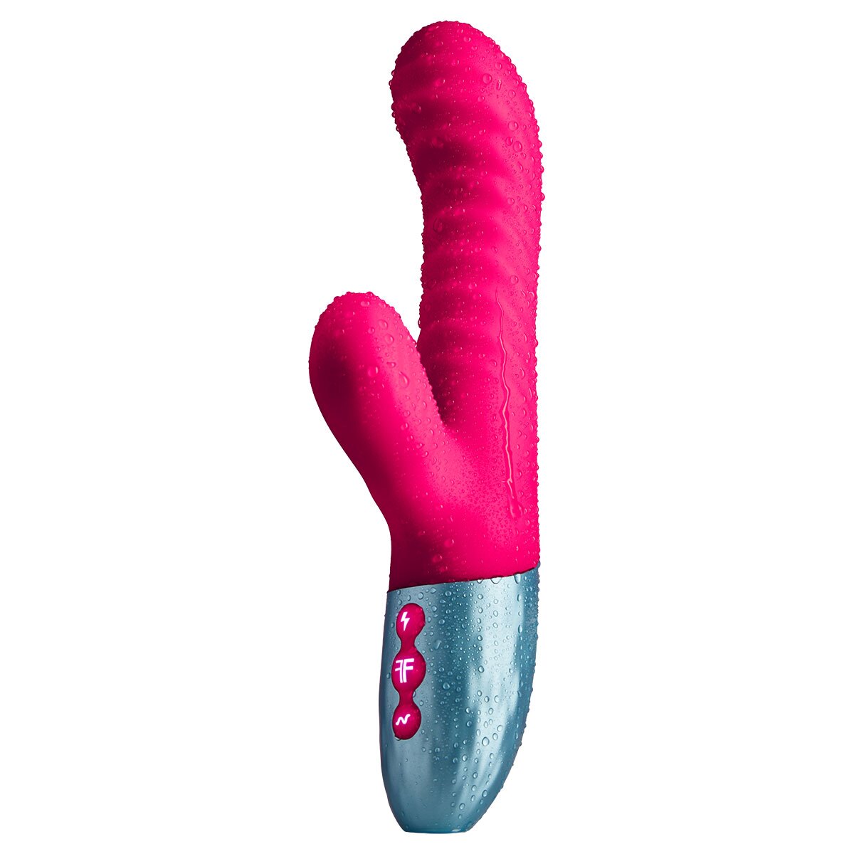 Close-up of the Pink Femme Funn vibrator for texture detail