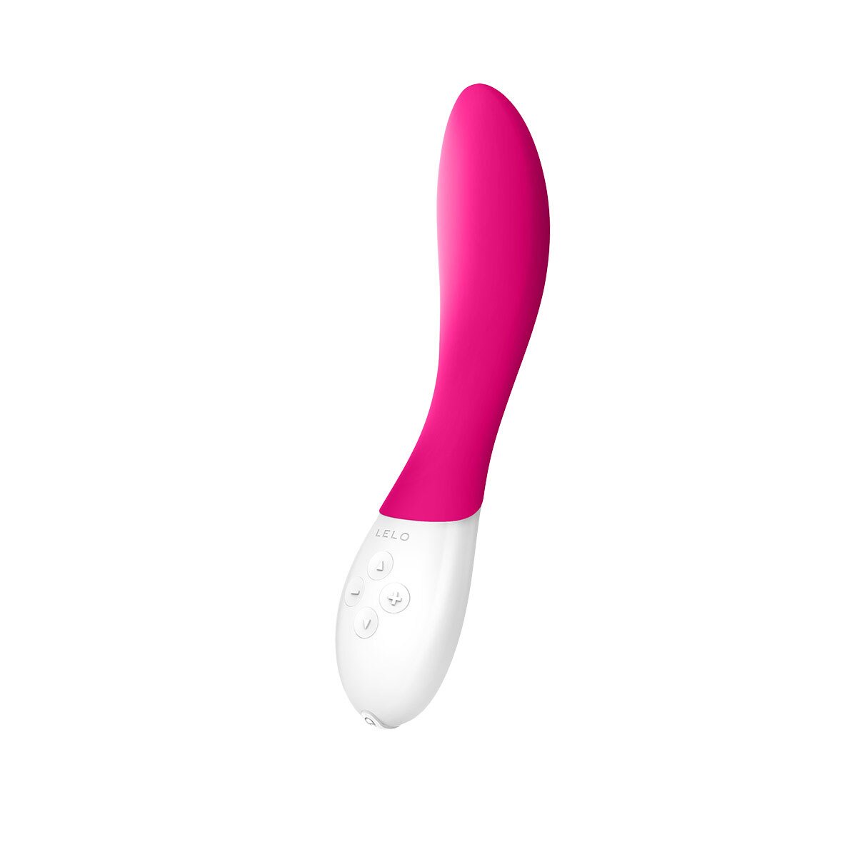 LELO vibrator Mona 2 Cerise shown in hand for scale