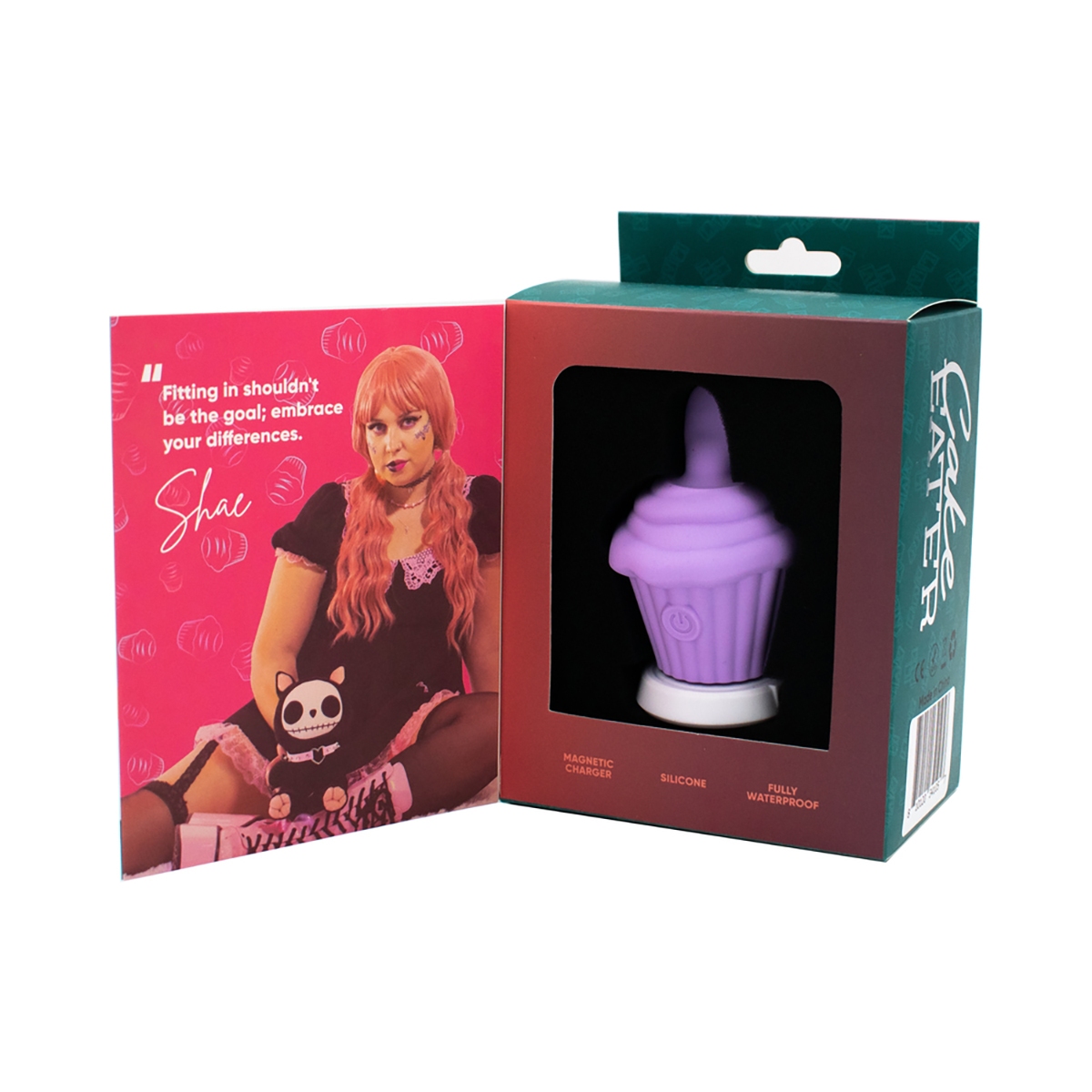 Product image of the Purple Like a Kitten vibrator on clean background