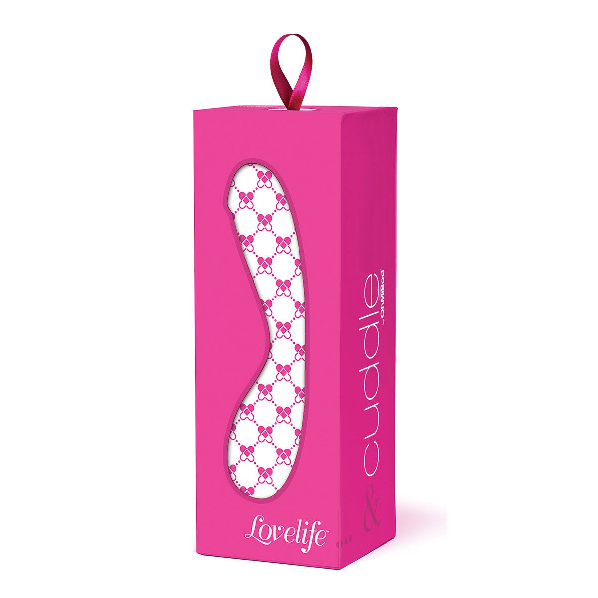 Product image of the Pink OhMiBod vibrator on clean background