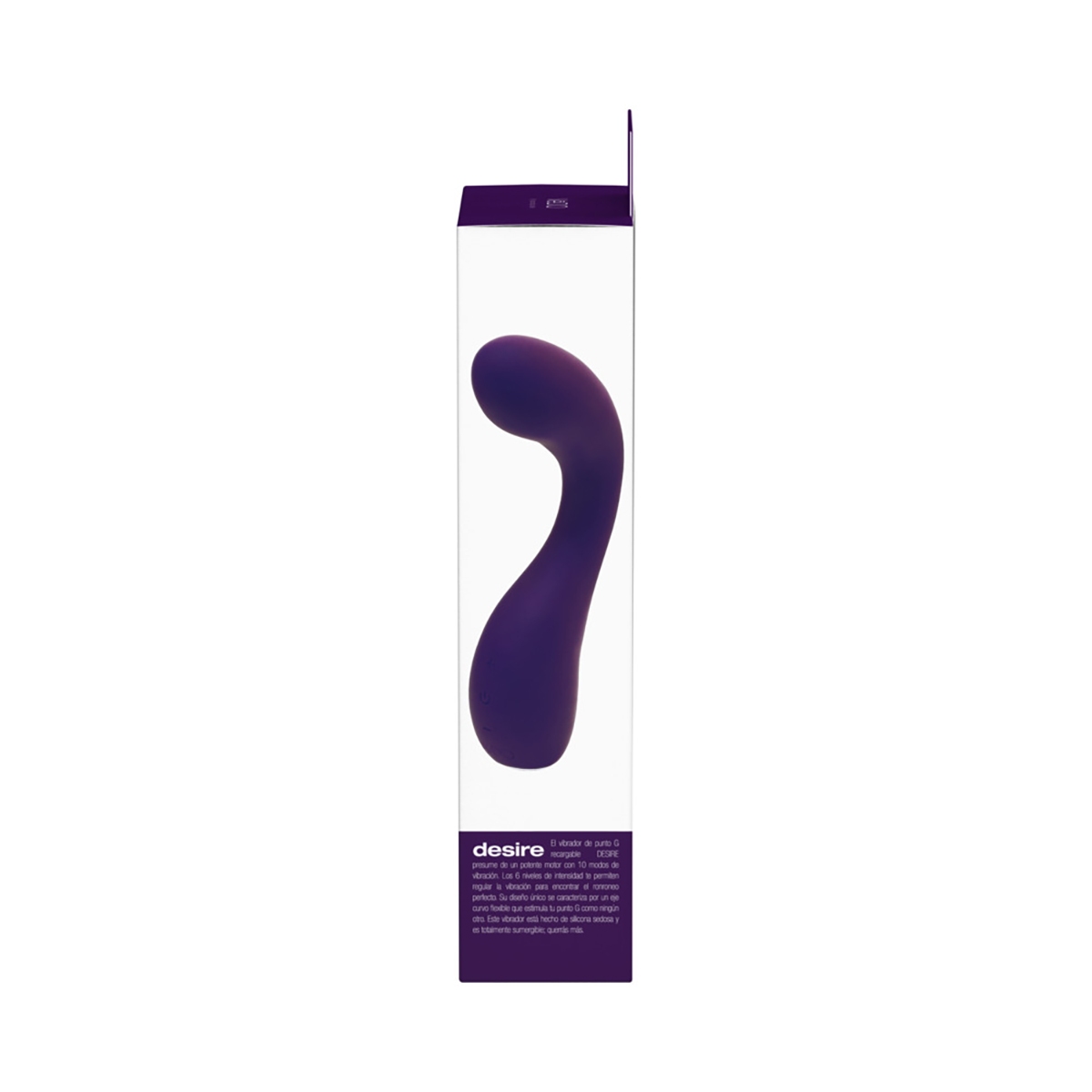 Close-up of the Purple VeDO vibrator for texture detail