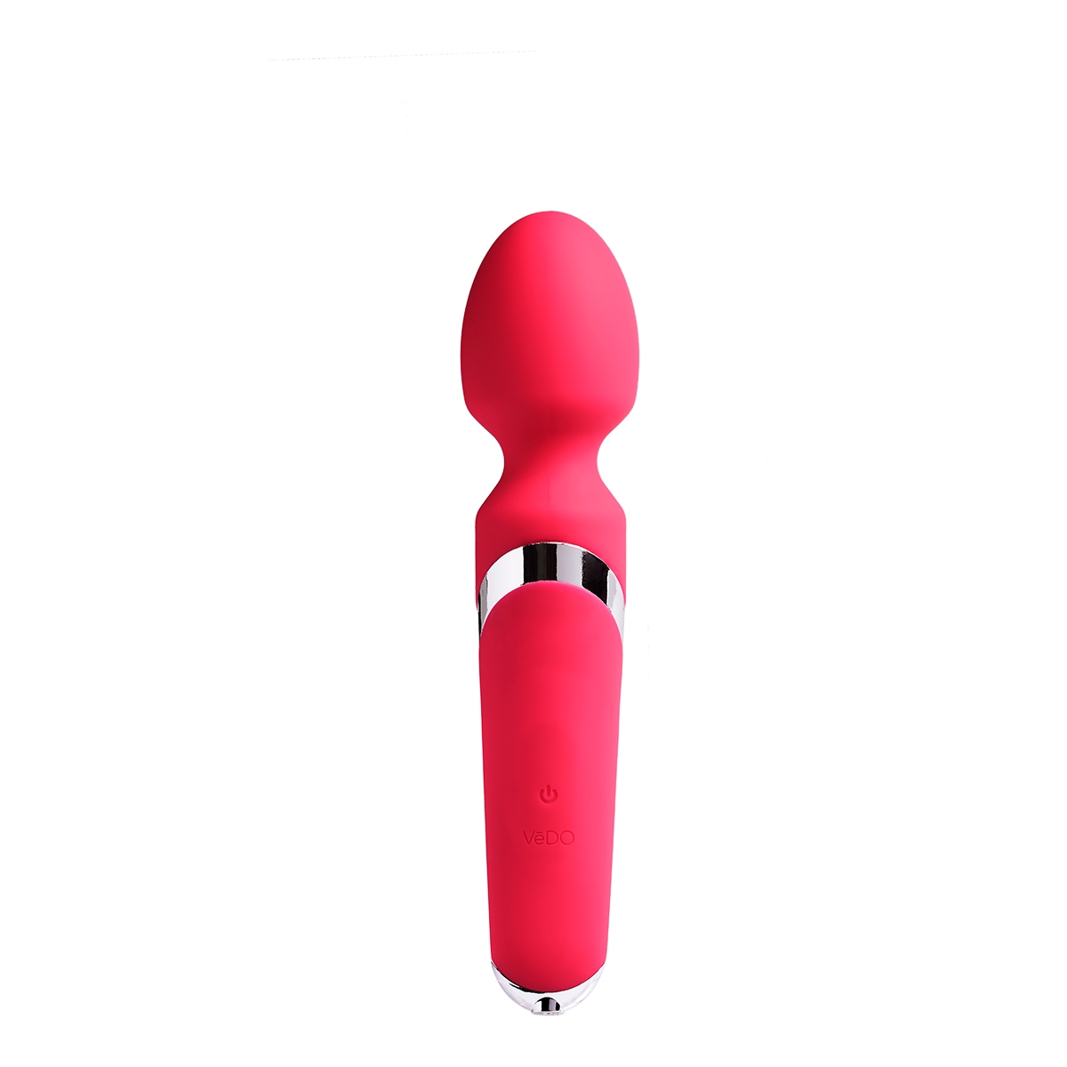 Pink VeDO vibrator Wanda shown in hand for scale