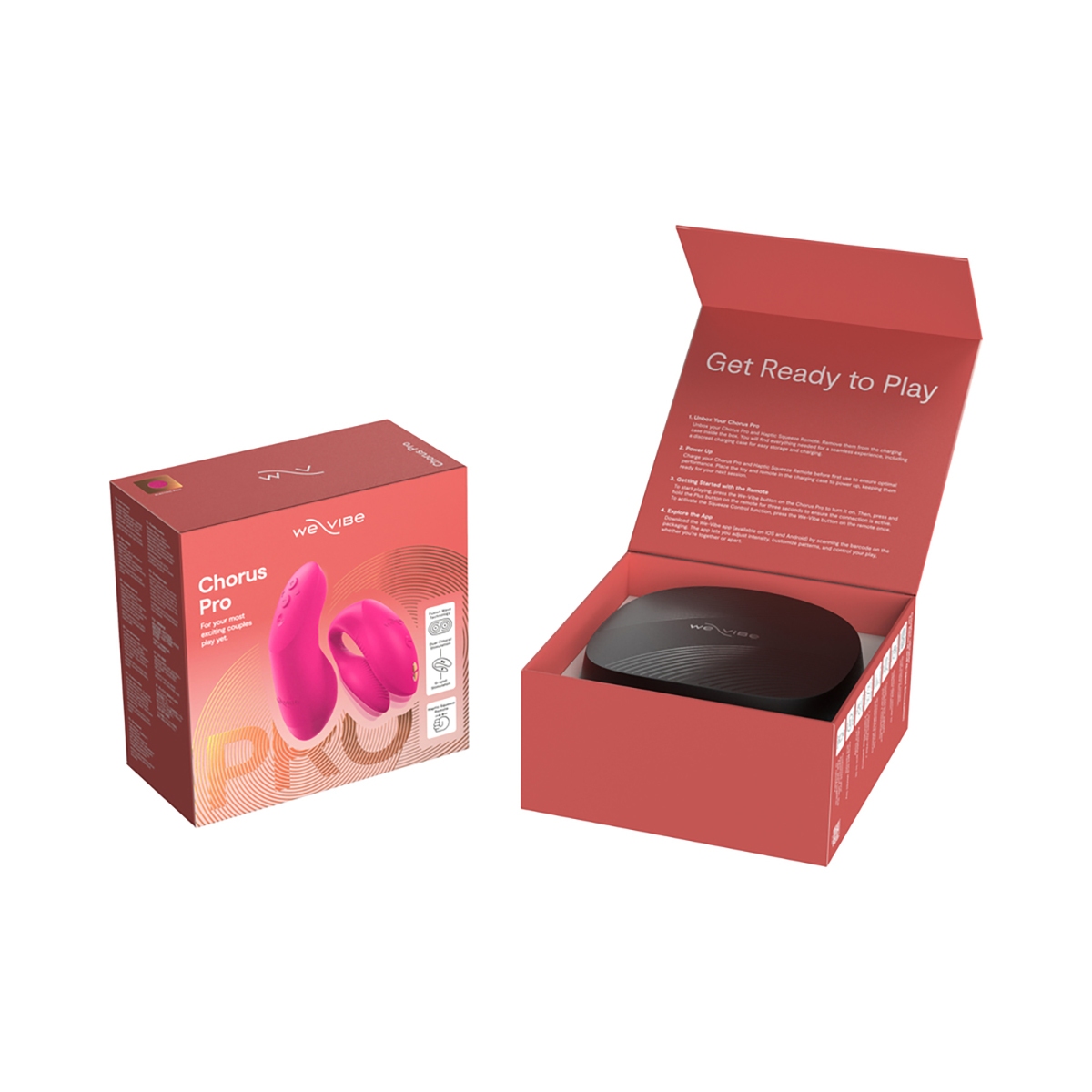 Fully assembled Pink We-Vibe vibrator with smooth exterior