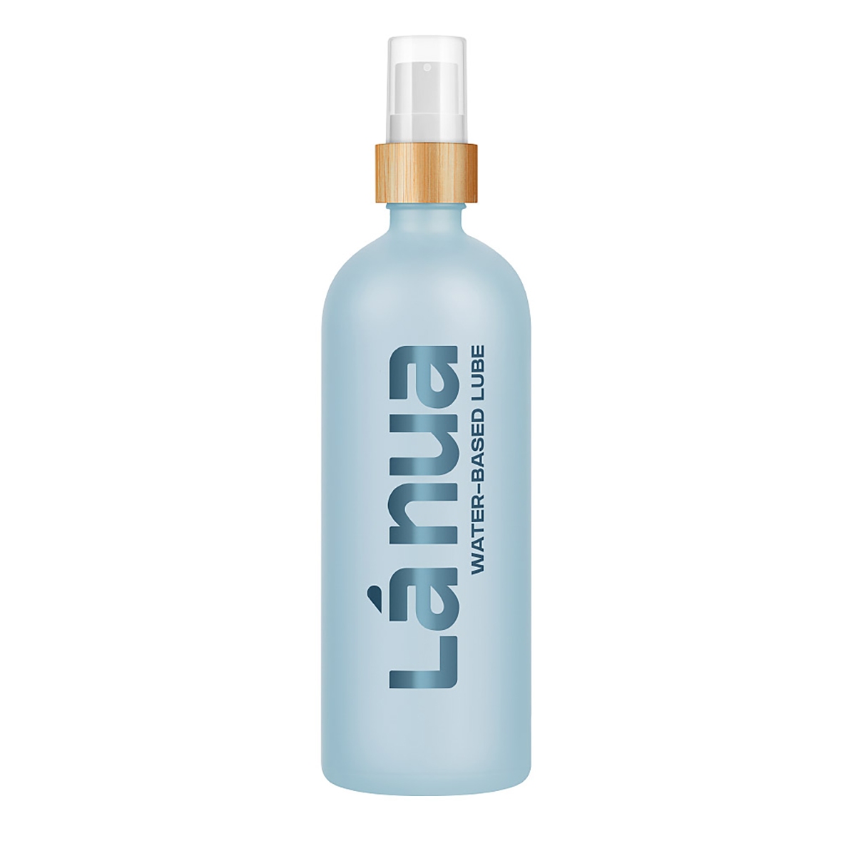 Bottle of 200 ml Water Based Lube La Nua showing clean, lightweight formula