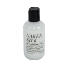 Bottle of 3.3 oz. Hybrid Lube Naked Silk showing water-silicone fusion formula