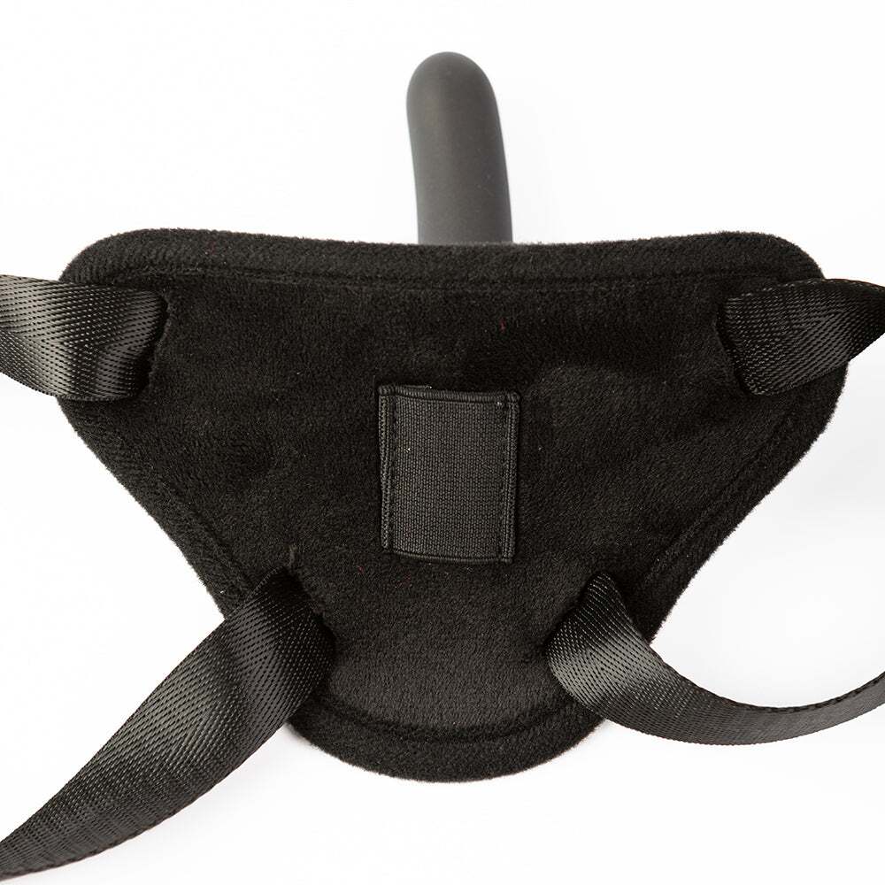 5 inch Dildo by Creative Conceptions in Black shown for pegging Her or Him