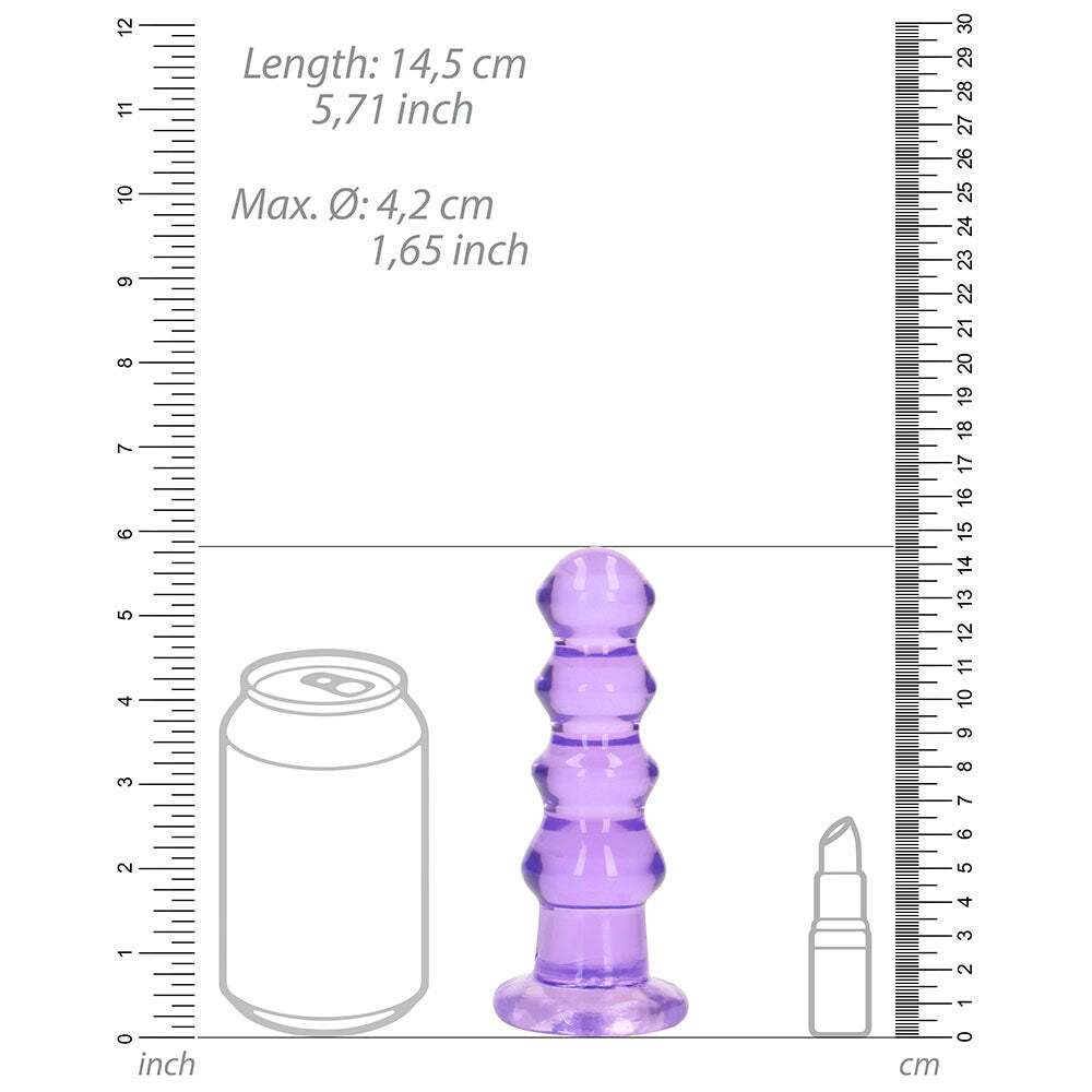 5.5 inch Dildo by Shots in Light Purple shown for pegging Her or Him