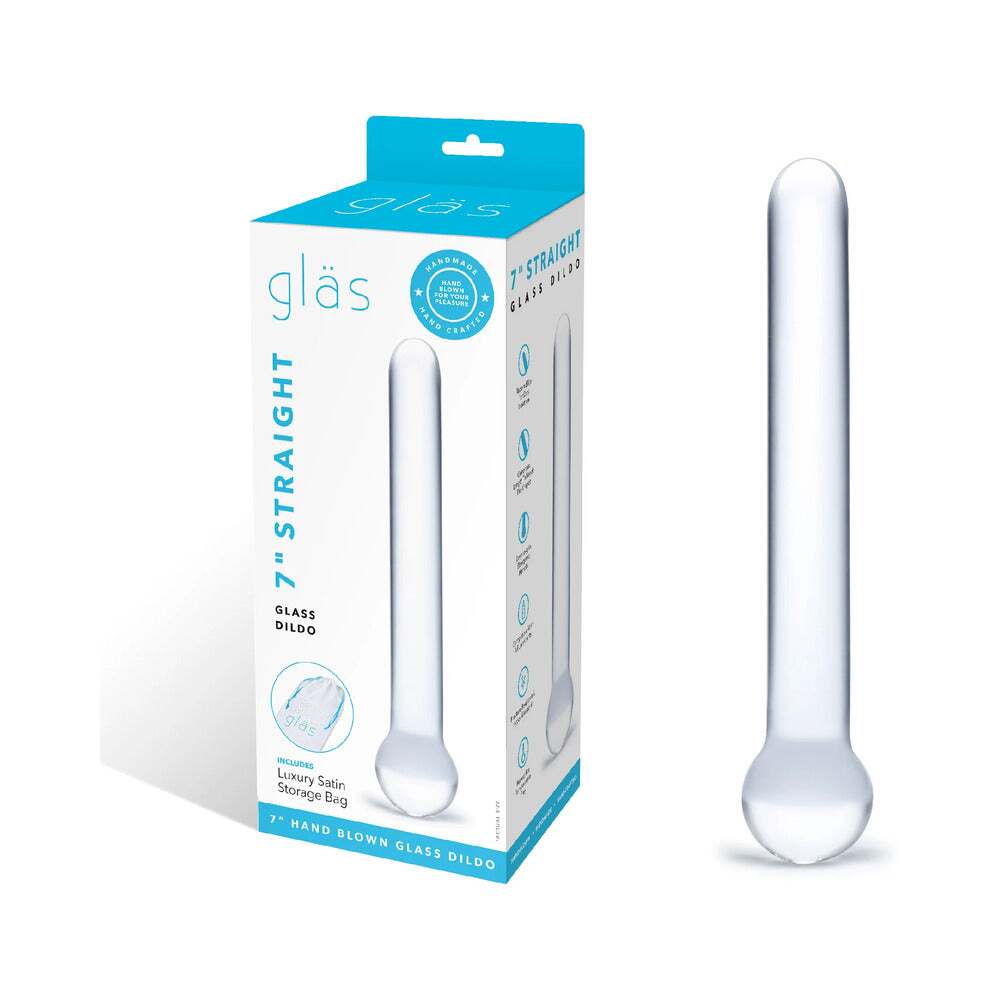 7 inch Dildo by Electric Eel in Clear shown for use by Her or Him