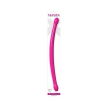 17.25 inch Dildo by Pipedream in Hot Pink Magenta Fuchsia shown for use by Her or Him