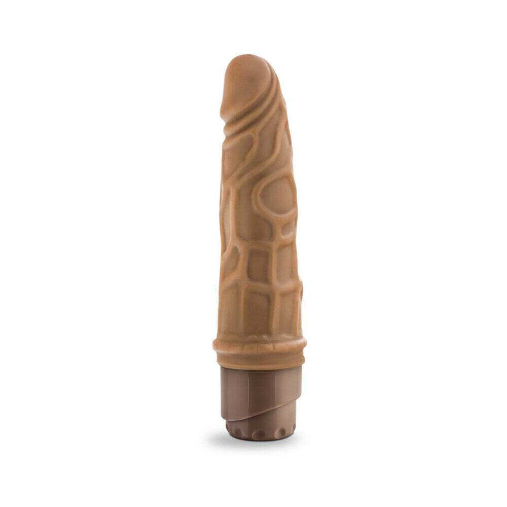 7.25 inch Dildo from Blush in Tan Light Brown Mocha designed for anal sex with Her or Him