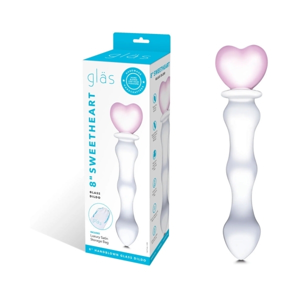 8 inch Dildo by Electric Eel in Clear shown for use by Her or Him