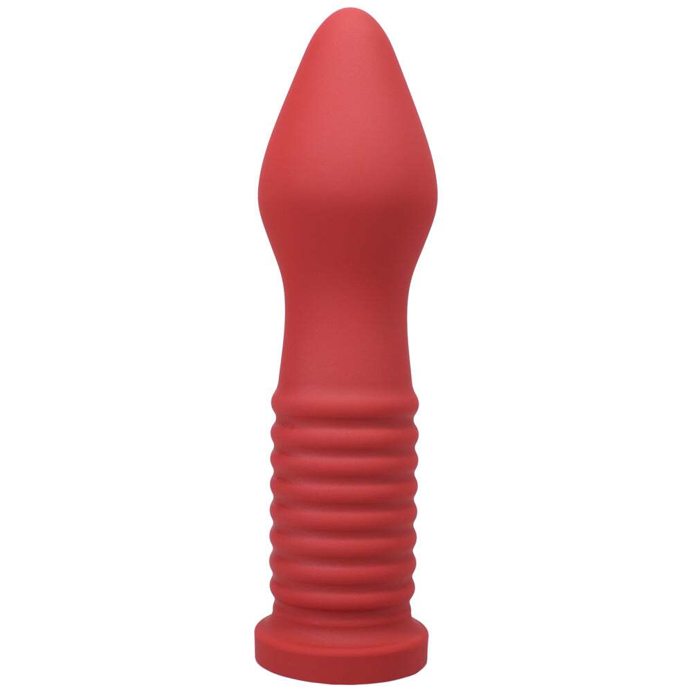 Dildo by Tantus in Red shown for use by Her or Him