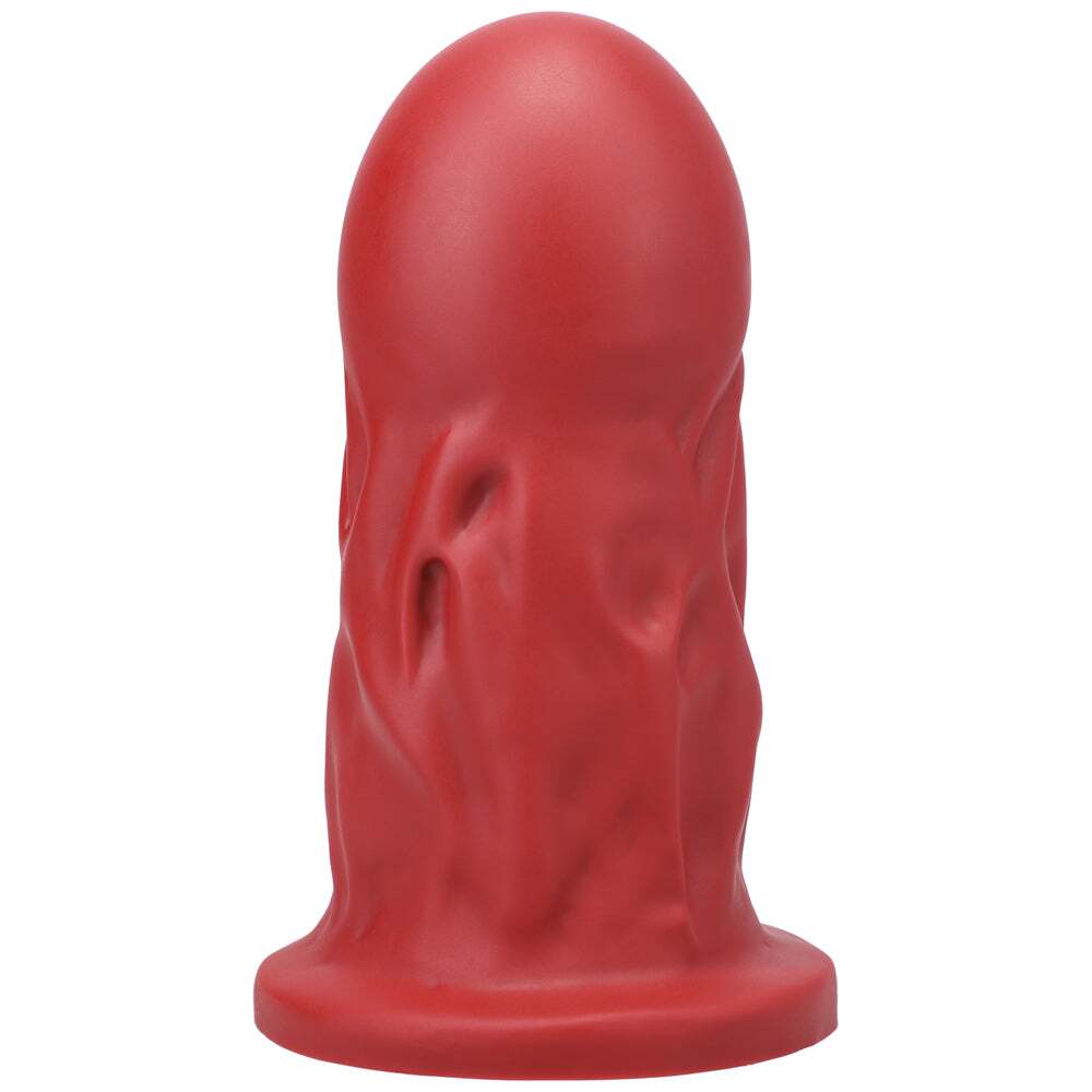 Dildo by Tantus in Red shown for use by Her or Him