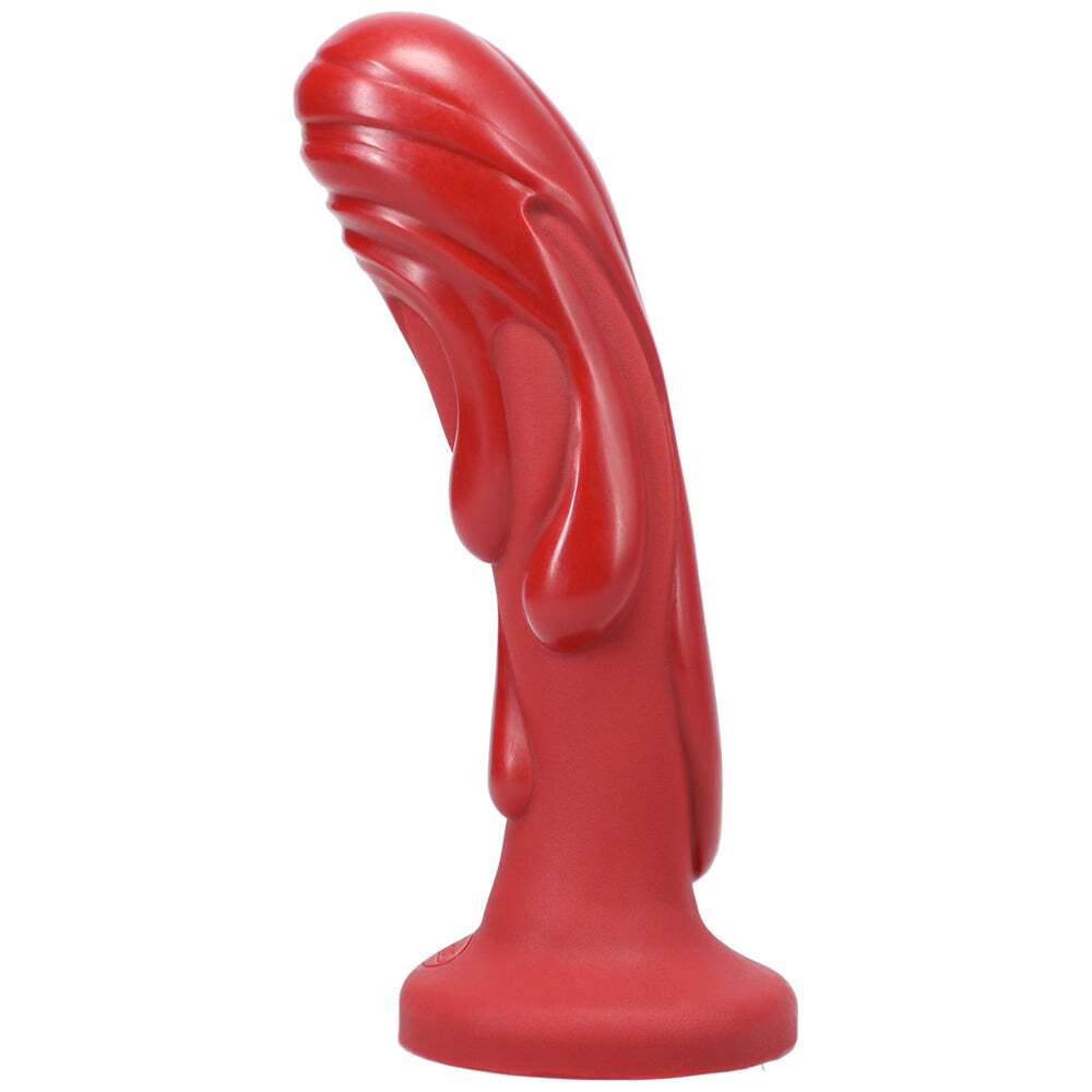 Dildo by Tantus in Red shown for use by Her or Him