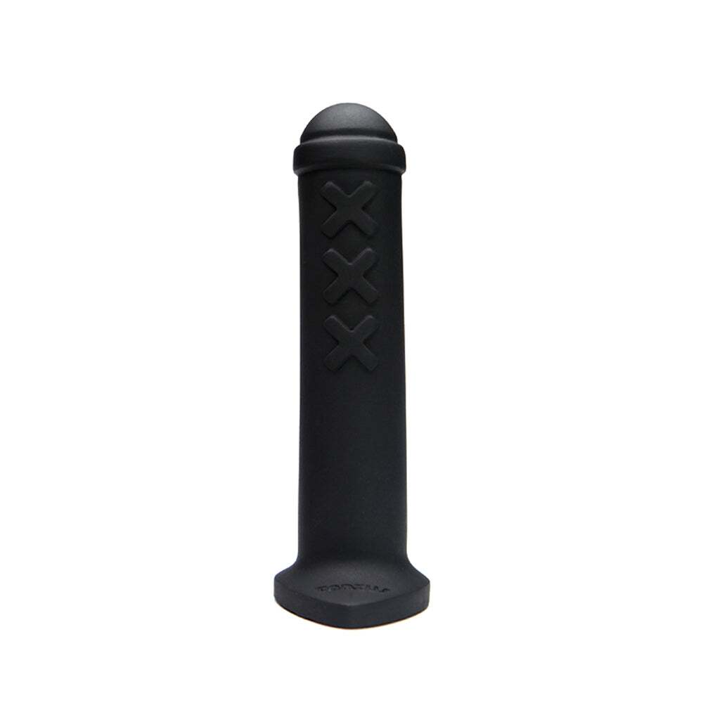 Dildo by Tantus in Black shown for use by Her or Him