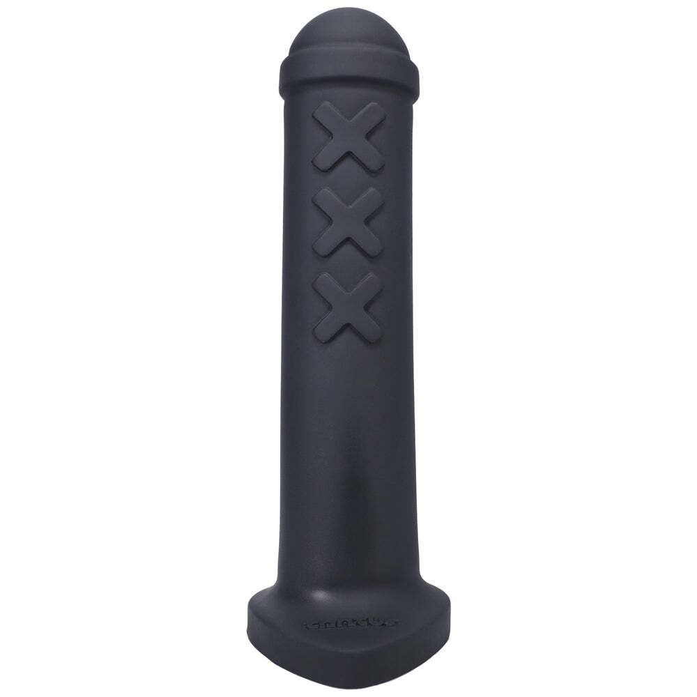 Dildo by Tantus in Black shown for use by Her or Him