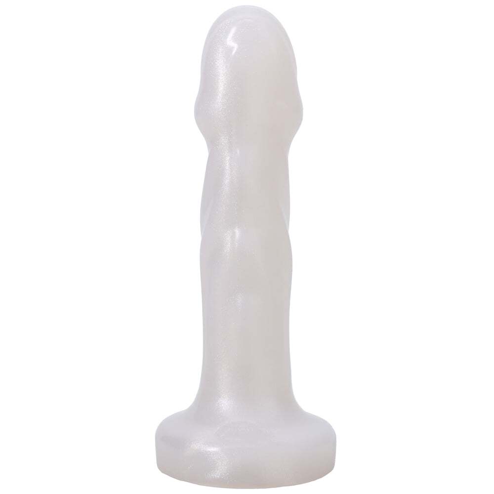 6.25 inch Dildo by Tantus in White shown for use by Her or Him
