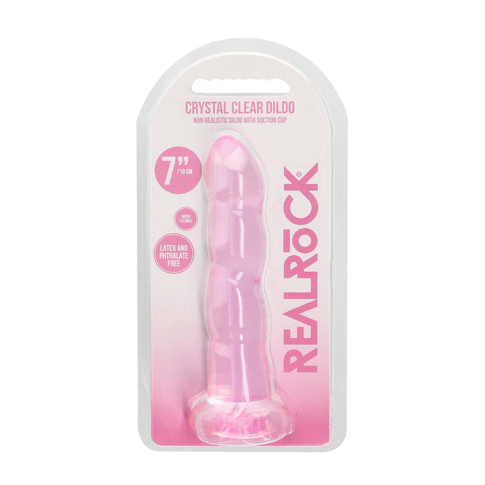 7 inch Dildo by Shots in Light Pink shown for use by Her or Him