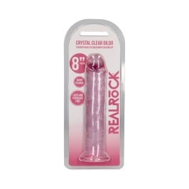 8 inch Dildo by Shots in Light Pink shown for use by Her or Him