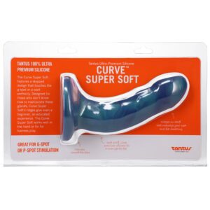 6.5 inch Dildo Tantus Teal Turquoise Aqua Curve Soft Malachite