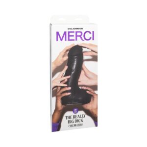 12 inch Dildo Doc Johnson Black Merci The Really Big Dick with XL Removable Vac U Lock Suction Cup