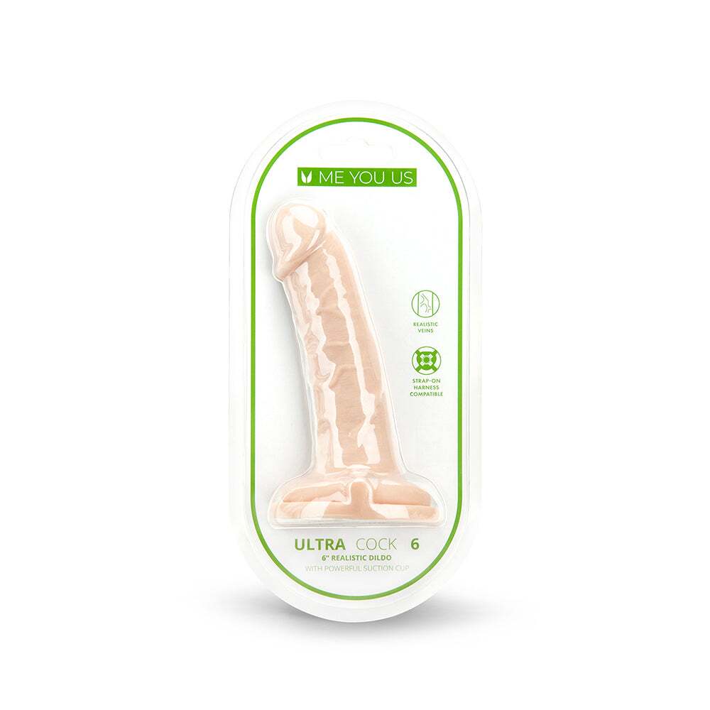 6 inch Dildo by Me You Us in Vanilla Ivory Beige shown for use by Her or Him
