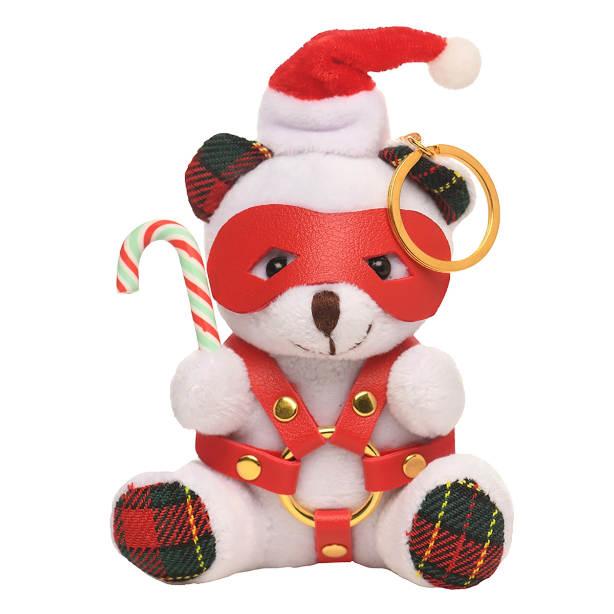 Buy  Master Series Holiday Bondage Bear Keychain White book for her.