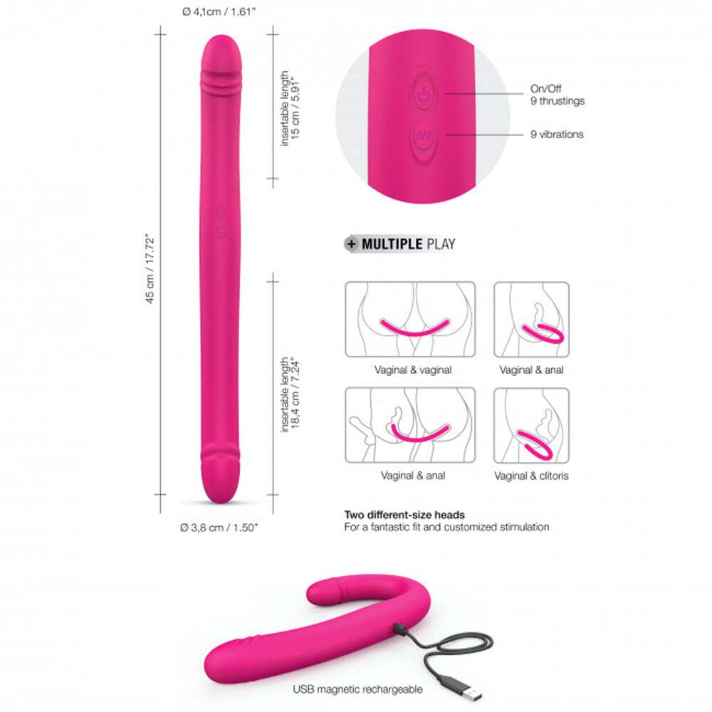 Dildo from Lovely Planet in Hot Pink Magenta Fuchsia designed for anal sex with Her or Him