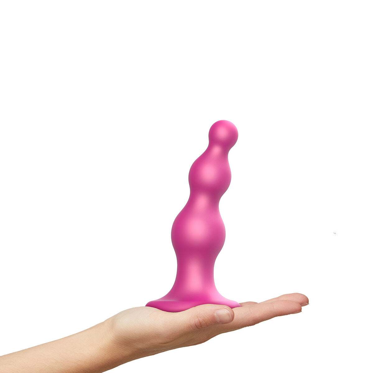 Dildo by Lovely Planet in Hot Pink Magenta Fuchsia displayed for pegging Him or Her