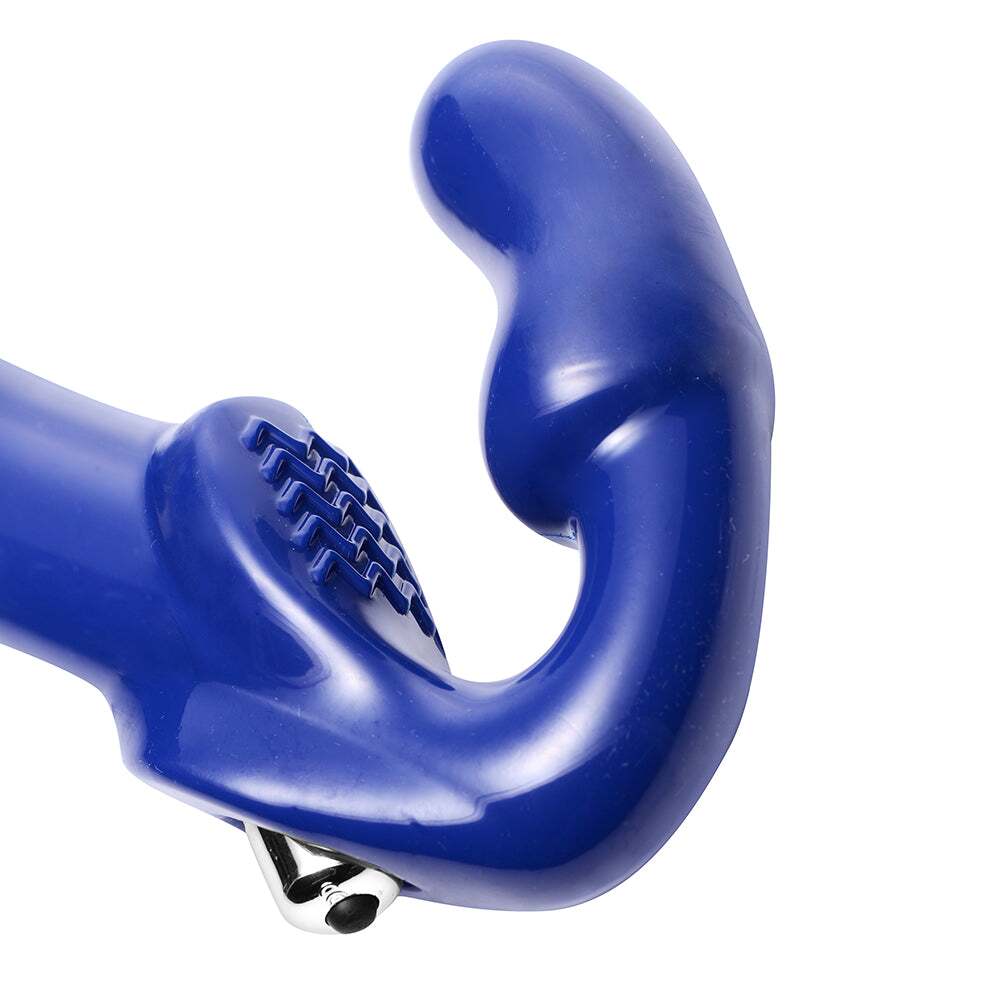 Dildo from XR Brands in Blue designed for anal sex with Her or Him