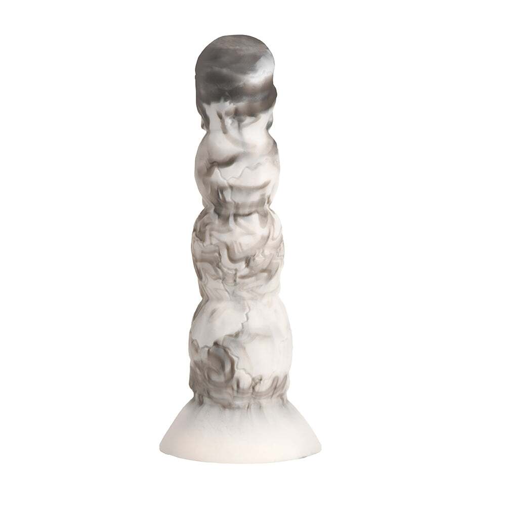 Dildo by XR Brands in Gray shown for pegging Her or Him